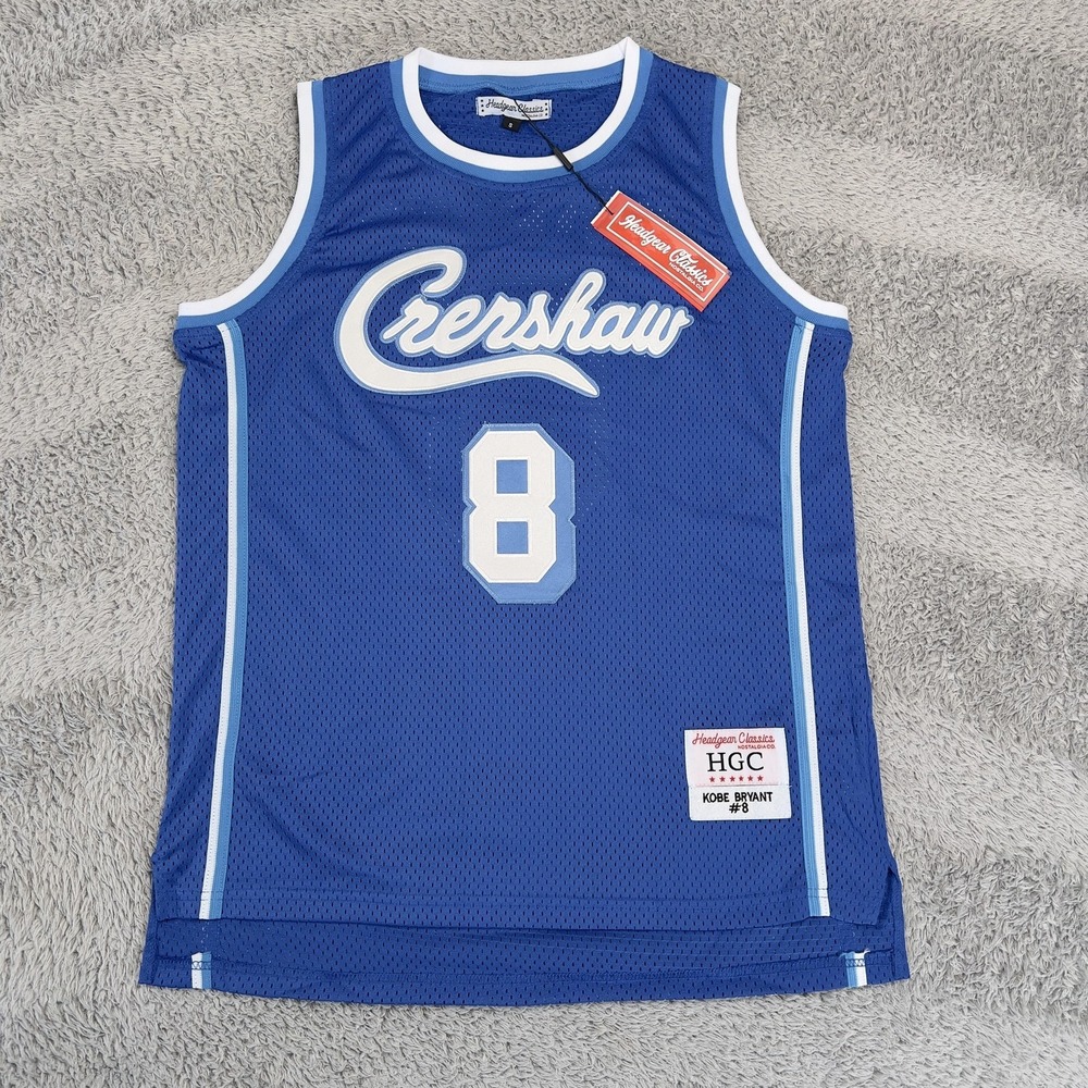 Crenshaw Jersey Mens Small Blue NBA Basketball Kobe Bryant 8 Headgear Classics